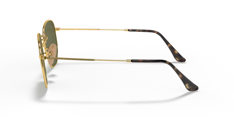 Ray - Ban Unisex RB3548N HEXAGONAL 001/30 Occhiali da sole Metallo Oro Argento Geometrica Normale miniatura 3