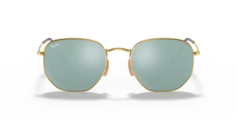 Unisex RB3548N HEXAGONAL 001/30 Occhiali da sole Metallo Oro Argento Geometrica Normale miniatura 3