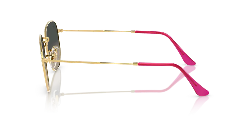 Ray - Ban Unisex RB3548N HEXAGONAL 001/71 Occhiali da sole Acciaio Oro Grigio Geometrica Normale Sfumato miniatura 3