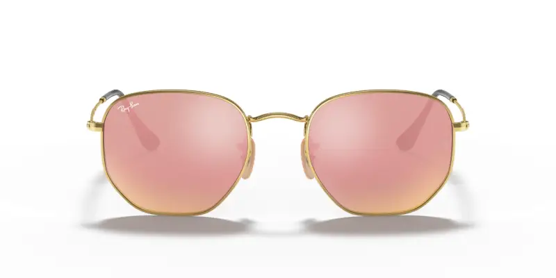 Unisex RB3548N HEXAGONAL 001/Z2 Occhiali da sole Metallo Oro Rame Geometrica Normale miniatura 3