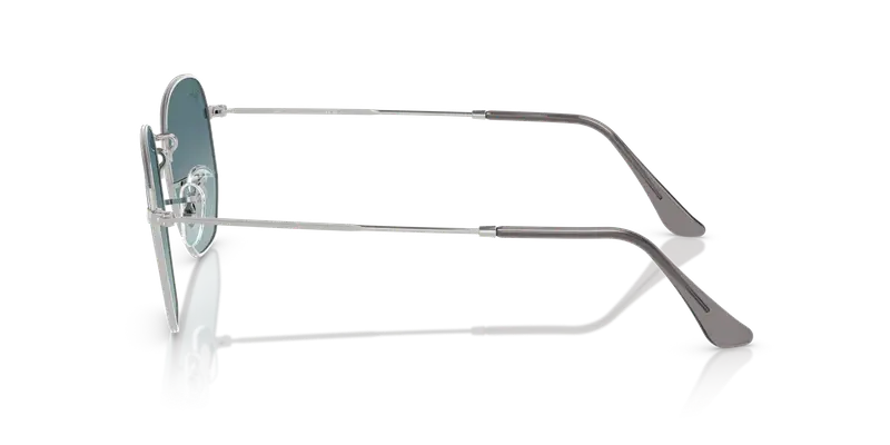 Ray - Ban Unisex RB3548N HEXAGONAL 003/3M Occhiali da sole Acciaio Argento Grigio Geometrica Normale Sfumato miniatura 3