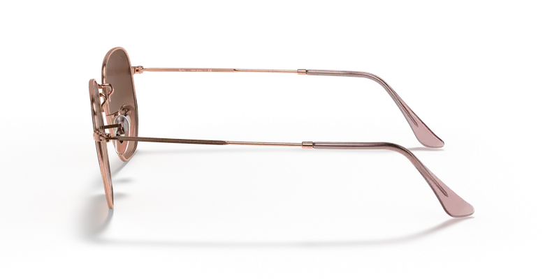 Ray - Ban Unisex RB3548N HEXAGONAL 9069A5 Occhiali da sole Metallo Bronzo Marrone Geometrica Normale Sfumato miniatura 3