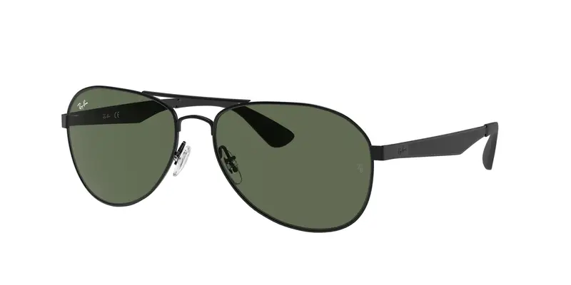 Ray - Ban Unisex RB3549  006/71 Occhiali da sole Metallo Nero Verde Pilot Normale
