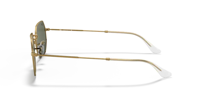 Ray - Ban Unisex RB3556 OCTAGONAL 919631 Occhiali da sole Metallo Oro G15 Geometrica Normale miniatura 3