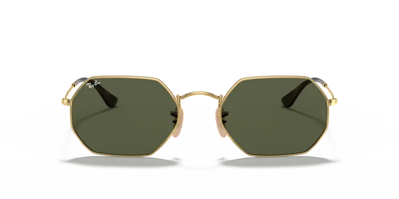 Ray - Ban Unisex RB3556N OCTAGONAL 001 Occhiali da sole Metallo Oro G15 Geometrica Normale miniatura 2