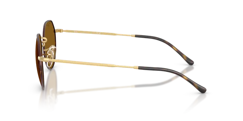 Ray - Ban Unisex RB3565 JACK 927533 Occhiali da sole Metallo Havana Marrone Geometrica Normale miniatura 3