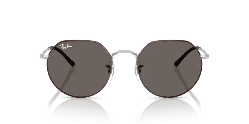 Ray - Ban Unisex RB3565 JACK 9277B1 Occhiali da sole Metallo Havana Grigio Geometrica Normale miniatura 2