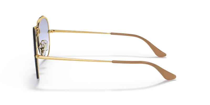 Ray - Ban Unisex RB3584N BLAZE AVIATOR 001/19 Occhiali da sole Metallo Oro Blu Pilot Normale Sfumato miniatura 3