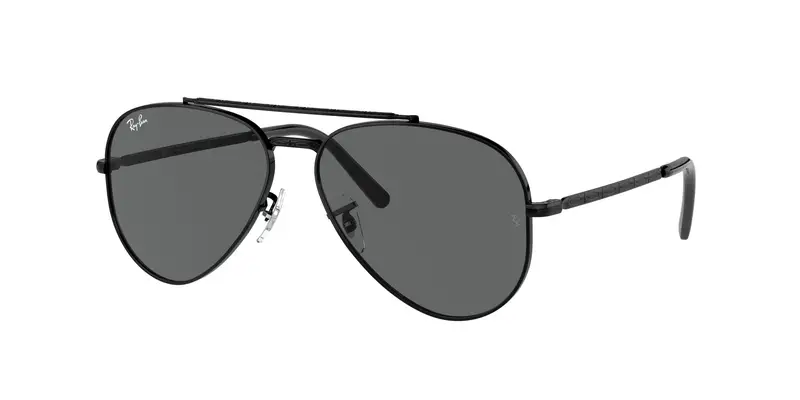 Ray - Ban Unisex RB3625 NEW AVIATOR 002/B1 Occhiali da sole Metallo Nero Grigio Pilot Normale
