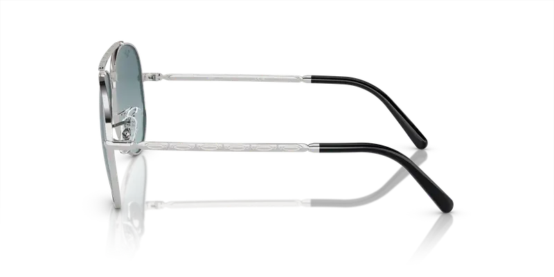 Ray - Ban Unisex RB3625 NEW AVIATOR 003/3M Occhiali da sole Metallo Argento Blu Pilot Normale Sfumato miniatura 3
