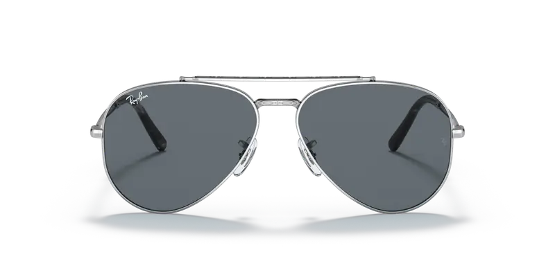 Ray - Ban Unisex RB3625 NEW AVIATOR 003/R5 Occhiali da sole Metallo Argento Blu Pilot Normale miniatura 2