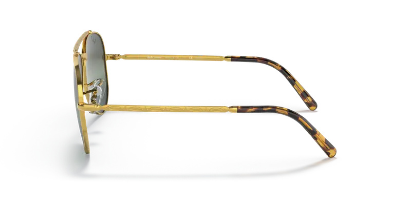 Ray - Ban Unisex RB3625 NEW AVIATOR 9196G6 Occhiali da sole Metallo Oro Argento Pilot Polarizzata Sfumato miniatura 3