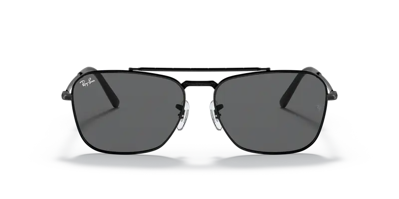 Ray - Ban Unisex RB3636 NEW CARAVAN 002/B1 Occhiali da sole Metallo Nero Grigio Squadrata Normale miniatura 2