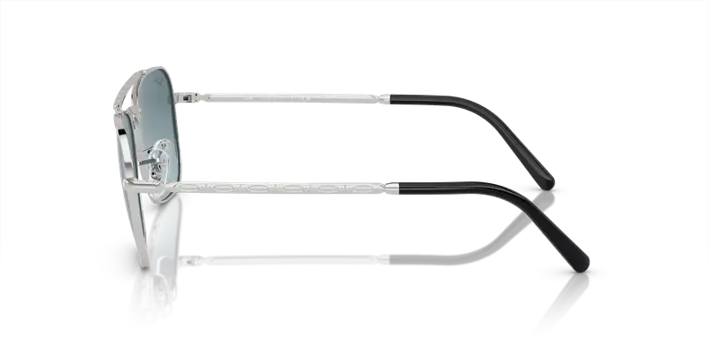 Ray - Ban Unisex RB3636 NEW CARAVAN 003/3M Occhiali da sole Metallo Argento Blu Squadrata Normale Sfumato miniatura 3