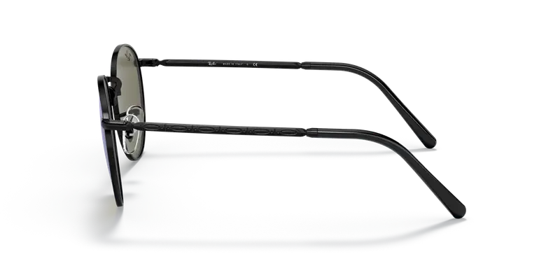 Ray - Ban Unisex RB3637 NEW ROUND 002/G1 Occhiali da sole Metallo Nero Blu Pantos Normale Specchiato miniatura 3