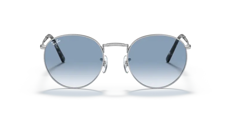 Ray - Ban Unisex RB3637 NEW ROUND 003/3F Occhiali da sole Metallo Argento Blu Pantos Normale Sfumato miniatura 2