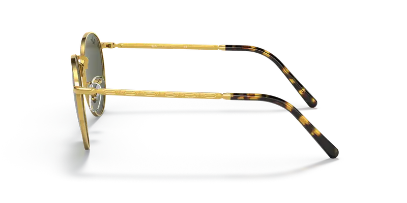 Ray - Ban Unisex RB3637 NEW ROUND 919631 Occhiali da sole Metallo Oro Verde Pantos Normale miniatura 3