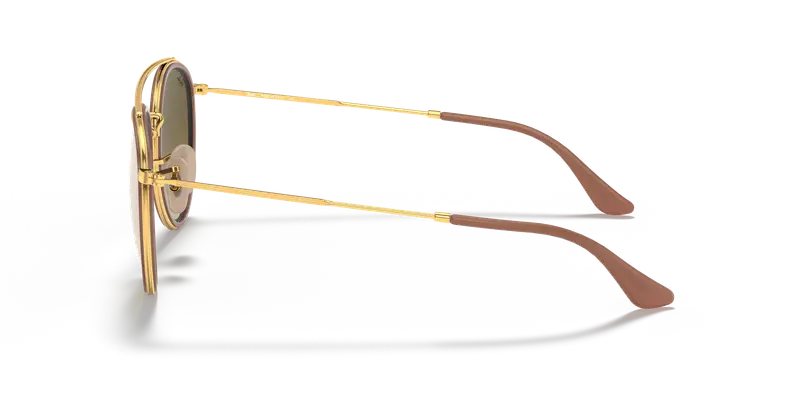 Ray - Ban Unisex RB3647N 001/7O Occhiali da sole Metallo Oro Marrone Rotonda Normale miniatura 3