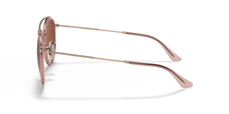 Ray - Ban Unisex RB3647N 9069A5 Occhiali da sole Metallo Bronzo Marrone Rotonda Normale Sfumato miniatura 3