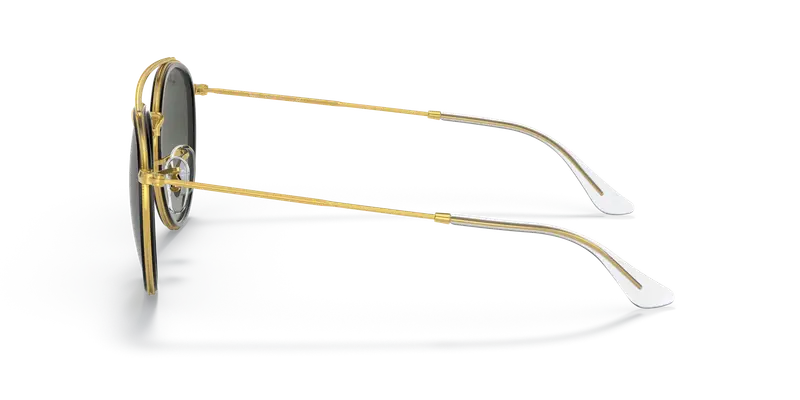 Ray - Ban Unisex RB3647N 923871 Occhiali da sole Metallo Oro Grigio Rotonda Normale Sfumato miniatura 3