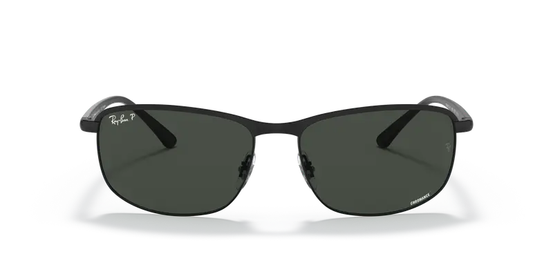 Ray - Ban Unisex RB3671CH CHROMANCE 186/K8 Occhiali da sole Metallo Nero Grigio Pillow Polarizzata miniatura 2