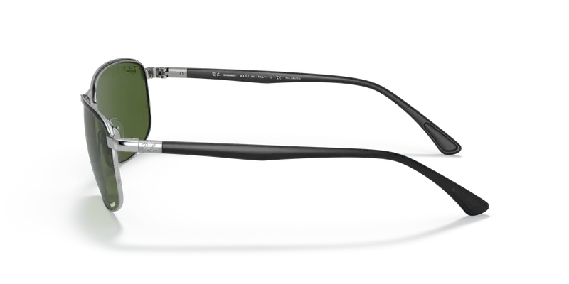 Ray - Ban Unisex RB3671CH CHROMANCE 9144P1 Occhiali da sole Metallo Nero Verde Pillow Polarizzata miniatura 3