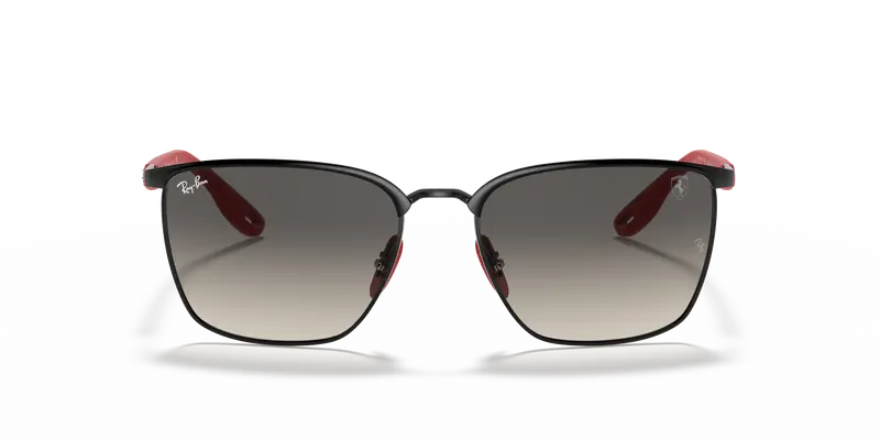 Ray - Ban Unisex RB3673M SCUDERIA FERRARI COLLECTION F04111 Occhiali da sole Metallo Nero Grigio Squadrata Normale Sfumato miniatura 2