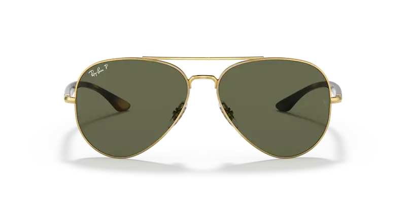 Ray - Ban Unisex RB3675 001/58 Occhiali da sole Metallo Oro G15 Pilot Polarizzata miniatura 2
