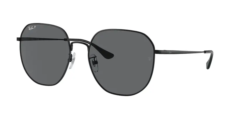 Ray - Ban Unisex RB3680D  002/81 Occhiali da sole Metallo Nero Grigio Geometrica Polarizzata