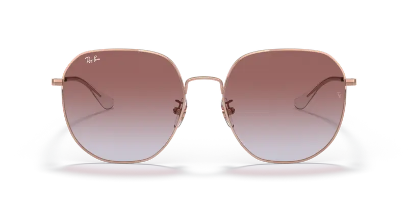 Ray - Ban Unisex RB3680D 9202I8 Occhiali da sole Metallo Oro Viola Geometrica Normale Sfumato miniatura 2