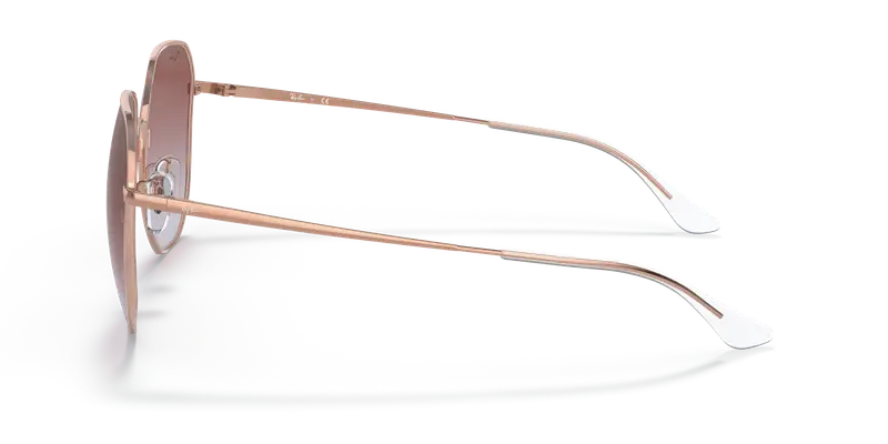 Ray - Ban Unisex RB3680D 9202I8 Occhiali da sole Metallo Oro Viola Geometrica Normale Sfumato miniatura 3