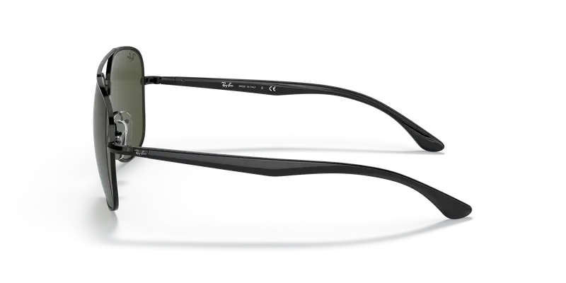 Ray - Ban Unisex RB3683 002/31 Occhiali da sole Metallo Nero G15 Squadrata Normale miniatura 3