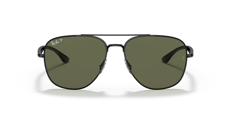 Ray - Ban Unisex RB3683 002/58 Occhiali da sole Metallo Nero G15 Squadrata Polarizzata miniatura 2