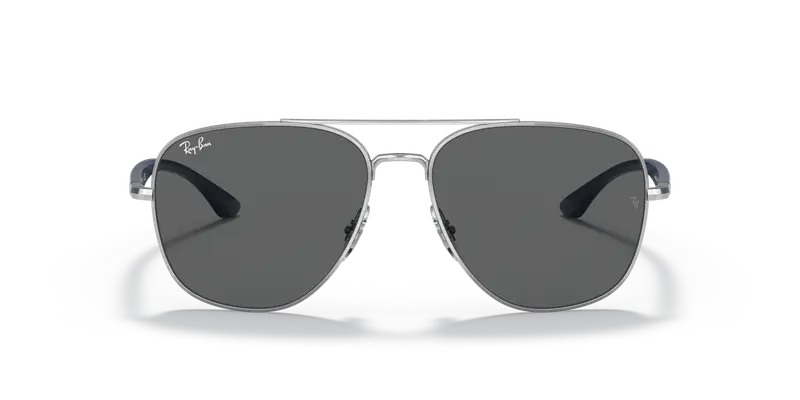 Ray - Ban Unisex RB3683 003/B1 Occhiali da sole Metallo Argento Grigio Squadrata Normale miniatura 2