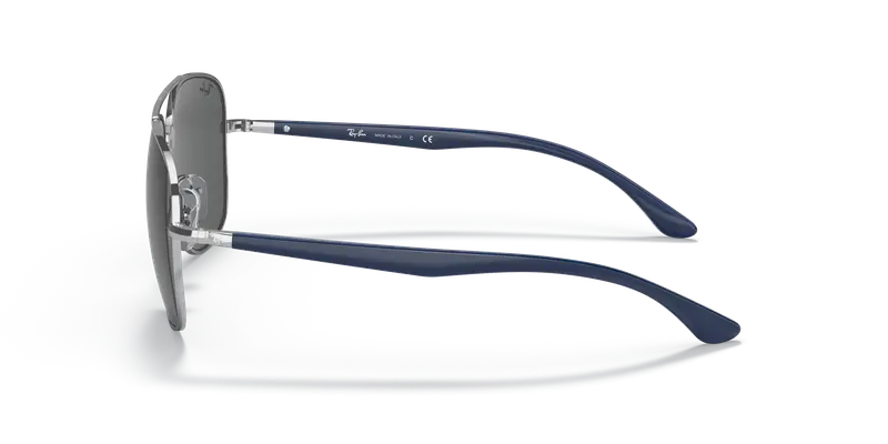 Ray - Ban Unisex RB3683 003/B1 Occhiali da sole Metallo Argento Grigio Squadrata Normale miniatura 3