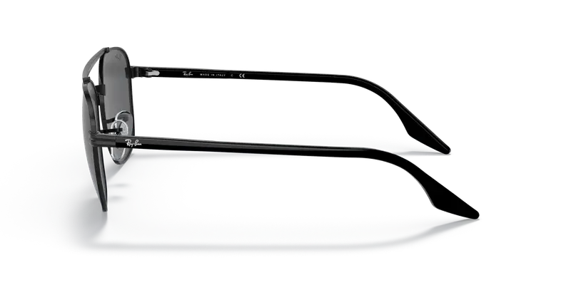 Ray - Ban Unisex RB3688 002/B1 Occhiali da sole Metallo Nero Grigio Squadrata Normale miniatura 3