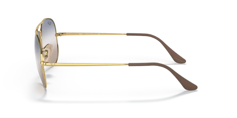 Ray - Ban Unisex RB3689 AVIATOR METAL II 001/GD Occhiali da sole Metallo Oro Blu Pilot Normale Sfumato miniatura 3