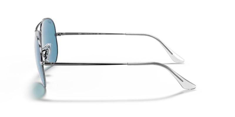 Ray - Ban Unisex RB3689 AVIATOR METAL II 004/S2 Occhiali da sole Metallo Grigio Blu Pilot Polarizzata miniatura 3