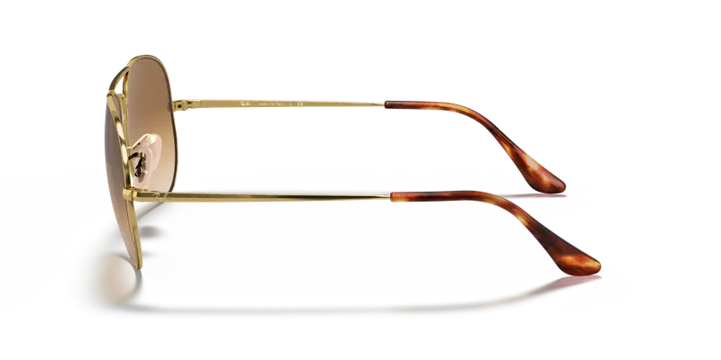 Ray - Ban Unisex RB3689 AVIATOR METAL II 914751 Occhiali da sole Metallo Oro Pilot Normale Sfumato miniatura 3