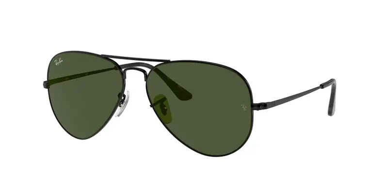Ray - Ban Unisex RB3689 AVIATOR METAL II 914831 Occhiali da sole Metallo Nero G15 Pilot Normale