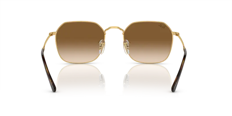 Ray - Ban Unisex RB3694 JIM 001/51 Occhiali da sole Metallo Oro Marrone Geometrica Normale Sfumato miniatura 3