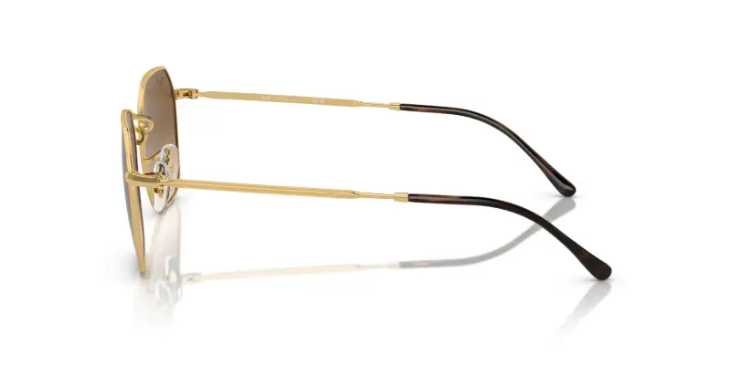 Unisex RB3694 JIM 001/51 Occhiali da sole Metallo Oro Marrone Geometrica Normale Sfumato miniatura 3
