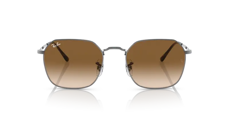 Ray - Ban Unisex RB3694 JIM 004/51 Occhiali da sole Metallo Grigio Marrone Geometrica Normale Sfumato miniatura 2