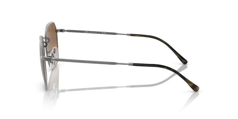 Ray - Ban Unisex RB3694 JIM 004/51 Occhiali da sole Metallo Grigio Marrone Geometrica Normale Sfumato miniatura 3