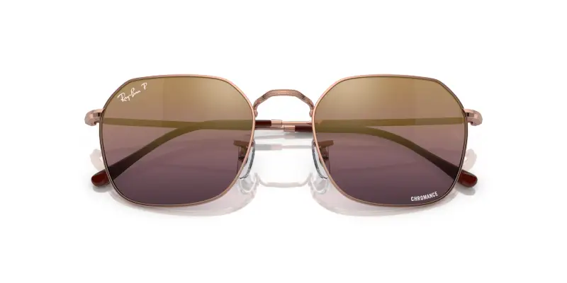 Unisex RB3694 JIM 9202G9 Occhiali da sole Metallo Oro Oro Geometrica Polarizzata Specchiato miniatura 2