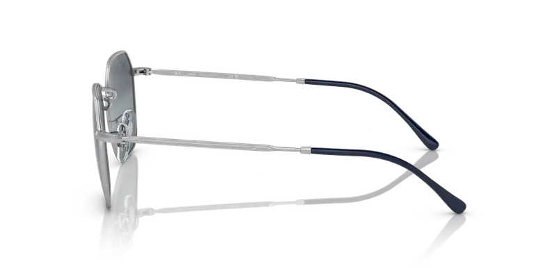 Ray - Ban Unisex RB3694 JIM 9242G6 Occhiali da sole Metallo Argento Argento Geometrica Polarizzata Specchiato miniatura 3