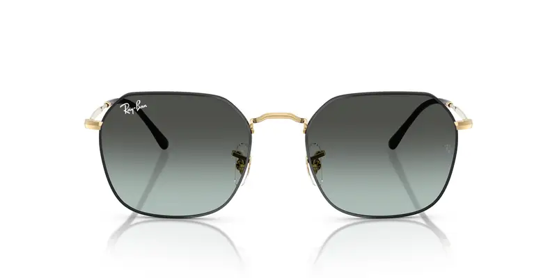 Ray - Ban Unisex RB3694 JIM 9271GK Occhiali da sole Metallo Nero Grigio Geometrica Normale Sfumato miniatura 2