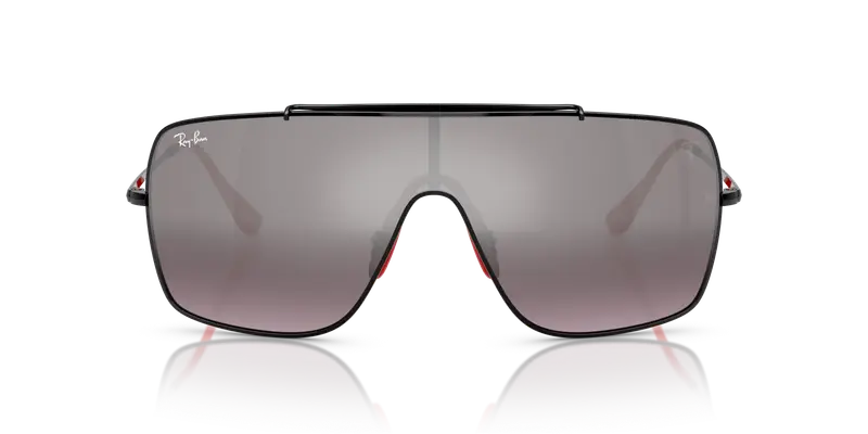 Ray - Ban Unisex RB3697M F009Y3 Occhiali da sole Metallo Nero Viola Squadrata Normale Sfumato miniatura 2