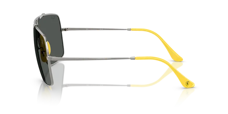 Ray - Ban Unisex RB3697M F03087 Occhiali da sole Metallo Grigio Grigio Squadrata Normale miniatura 3