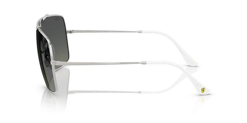 Ray - Ban Unisex RB3697M F1048G Occhiali da sole Metallo Argento Grigio Squadrata Normale Sfumato miniatura 3